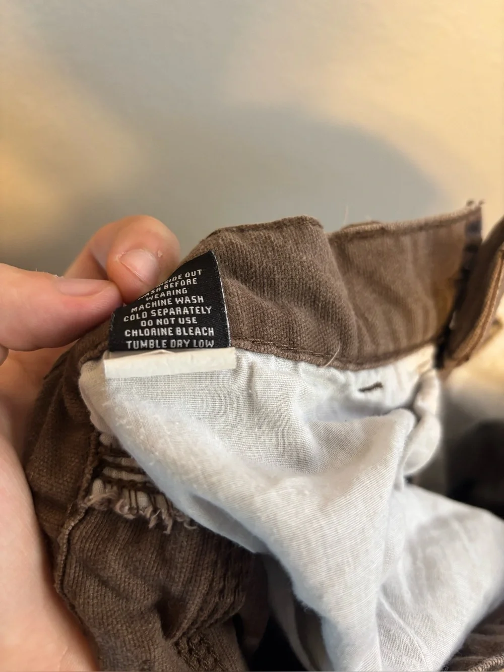 RSQ Loose Brown Pants Utility Carpenter Worker Relaxed 30x30